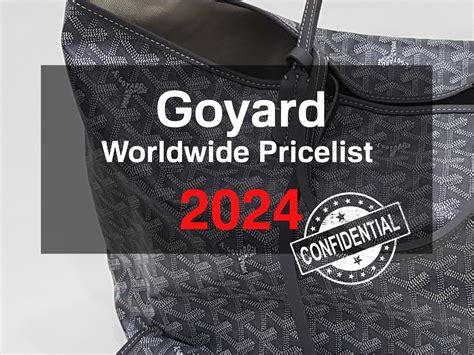 artois goyard price|Goyard price list 2024.